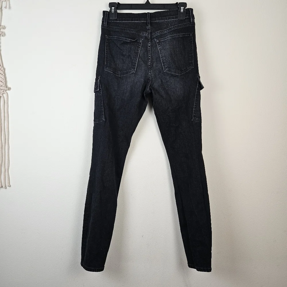 3X1 N.Y.C Womens Vida Black High Rise Skinny Cargo Jeans Size 28